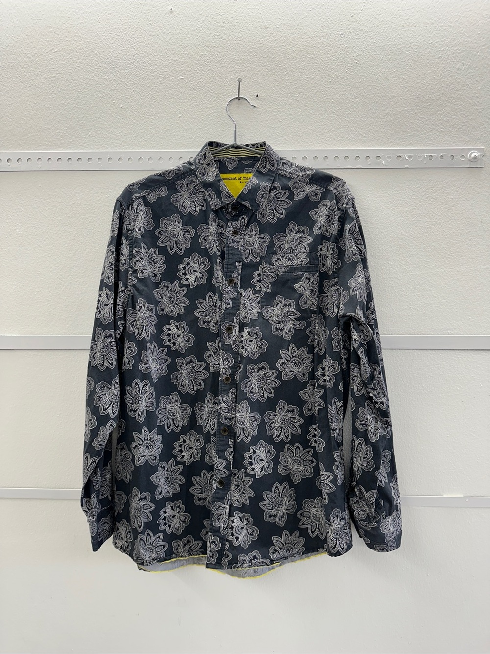 Descendant of Thieves Floral Long-Sleeve Button-Down Shirt